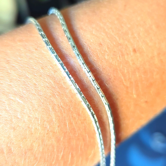 Thick silver Monet cable chain necklace - Picture 5 of 5